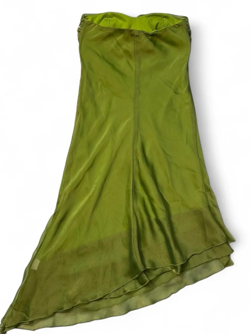 Le chateau Strapless Chiffon Tie-Front Dress - Picture 3 of 4